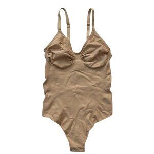 Skims Sculpting Thong Bodysuit XXS/XS (US 0-2) Ochre Tan NWT